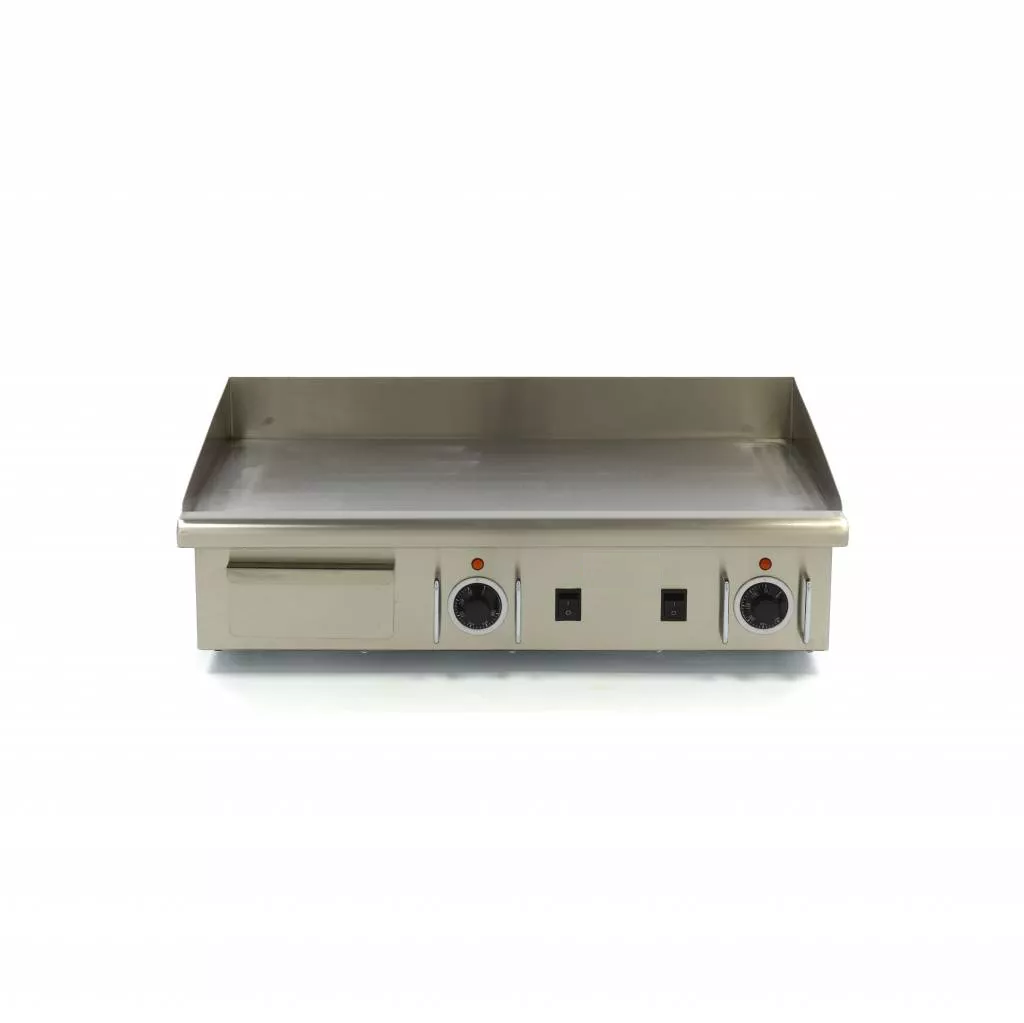 Gastro Grillplatte - Glatt - 73 cm - inkl. Tropfschale - 400 V