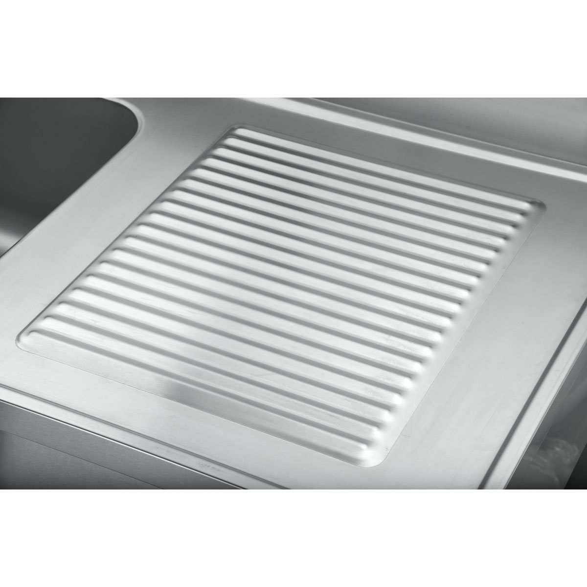 EASYLINE Spültisch 700 / 2 Becken links und Abtropffläche B:2000 – Bild 3