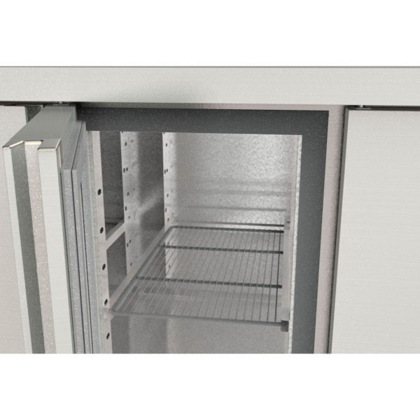 TOPLINE Kühltisch 700 / 2-fach GN1/1 mit 2 Schubladen / 1 Tür – Bild 3
