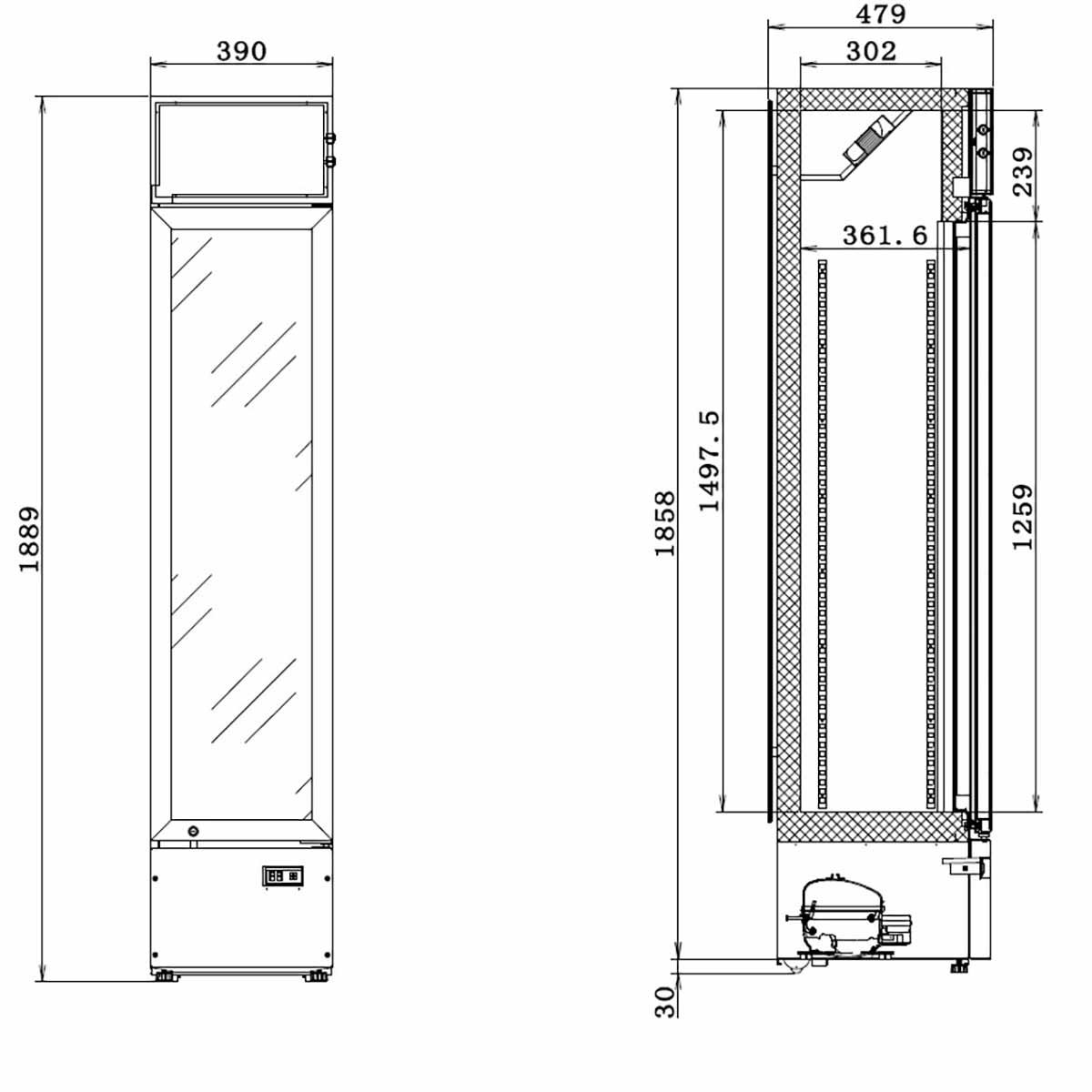 Getränkekühlschrank 1-2-3 Schiebetüren – Bild 14