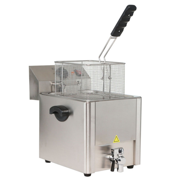 EASYLINE Elektro Fritteuse 1 Becken mit Ablasshahn 10 Liter
