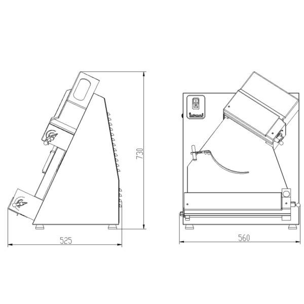 Premium Teigausrollmaschine 40er – Bild 3