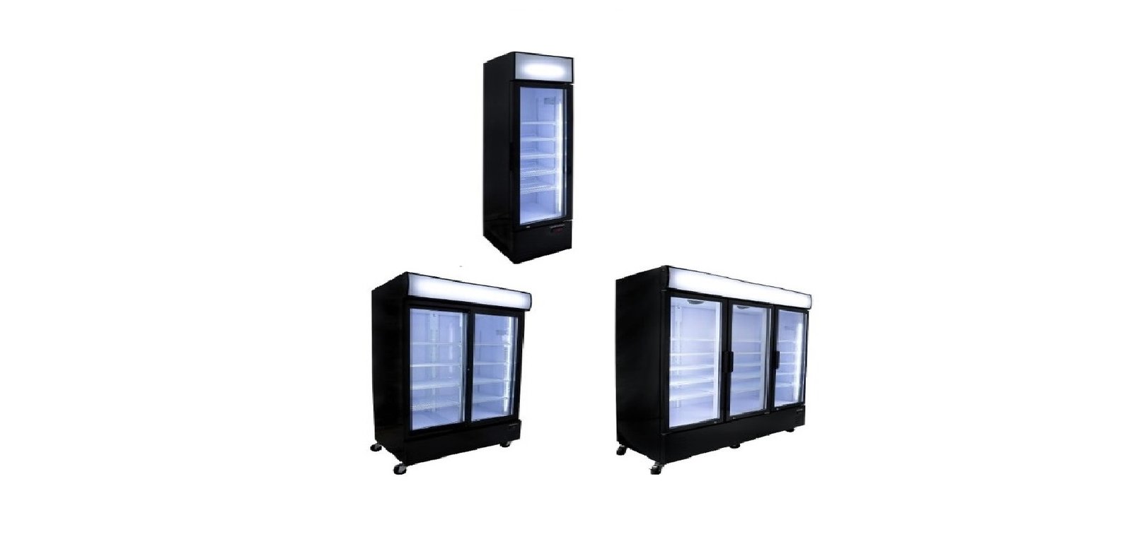 Getränkekühlschrank 1-2-3 Schiebetüren