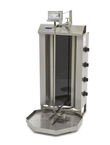 Gastro Dönergrill - 4 Brenner - 50 kg Fleisch - Elektrisch