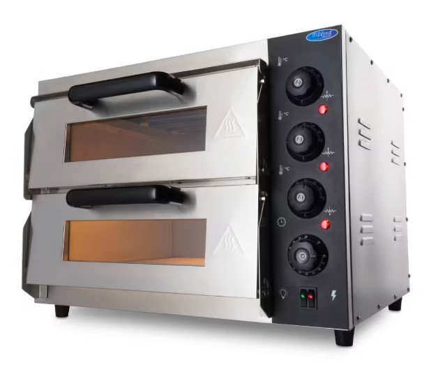 Pizzaofen - Passt 2 x Ø 40 cm Pizzas - Doppeldeck