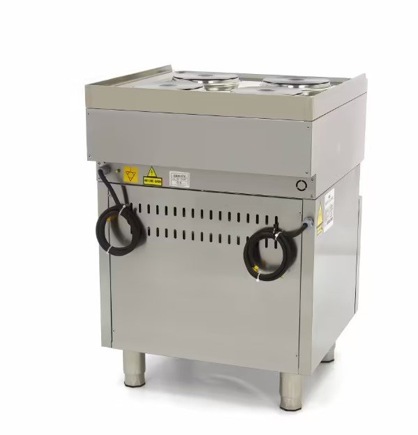 Gastro Kochplatte - Elektrisch - 600 x 600 mm tief - 4 Brenner - mit Ofen - 10000 Watt – Bild 5