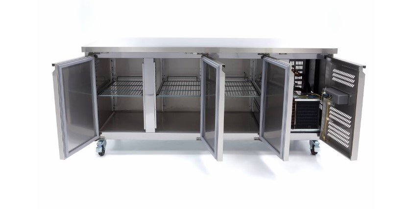 Gastro Kühltisch - 465 l - 180 cm - 3 Türen – Bild 3