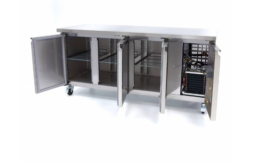Gastro Kühltisch - 465 l - 180 cm - 3 Türen – Bild 4