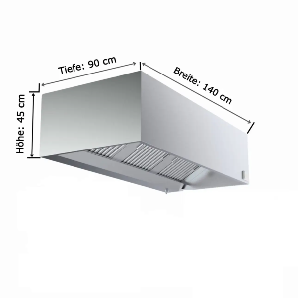 KASTENHAUBE 140 x 90 cm Ohne Motor
