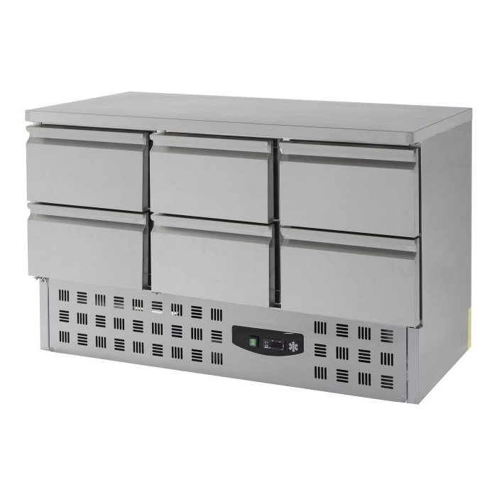 KÜHLTISCH Mini - 140 x 70cm mit 6 SCHUBLADEN - 400 Liter – Bild 2