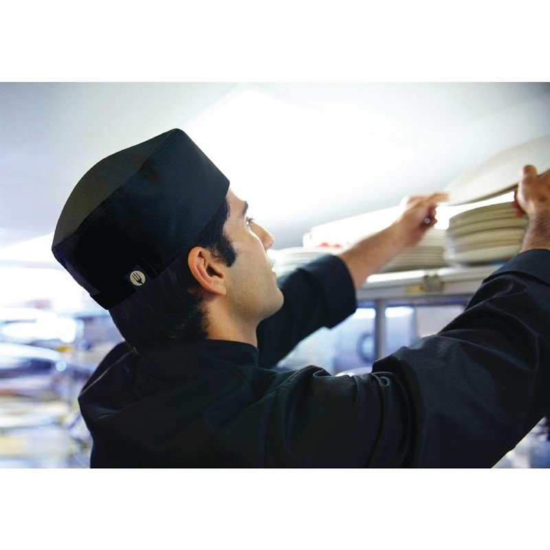 Chef Works Cool Vent Beanie Schwarz – Bild 2