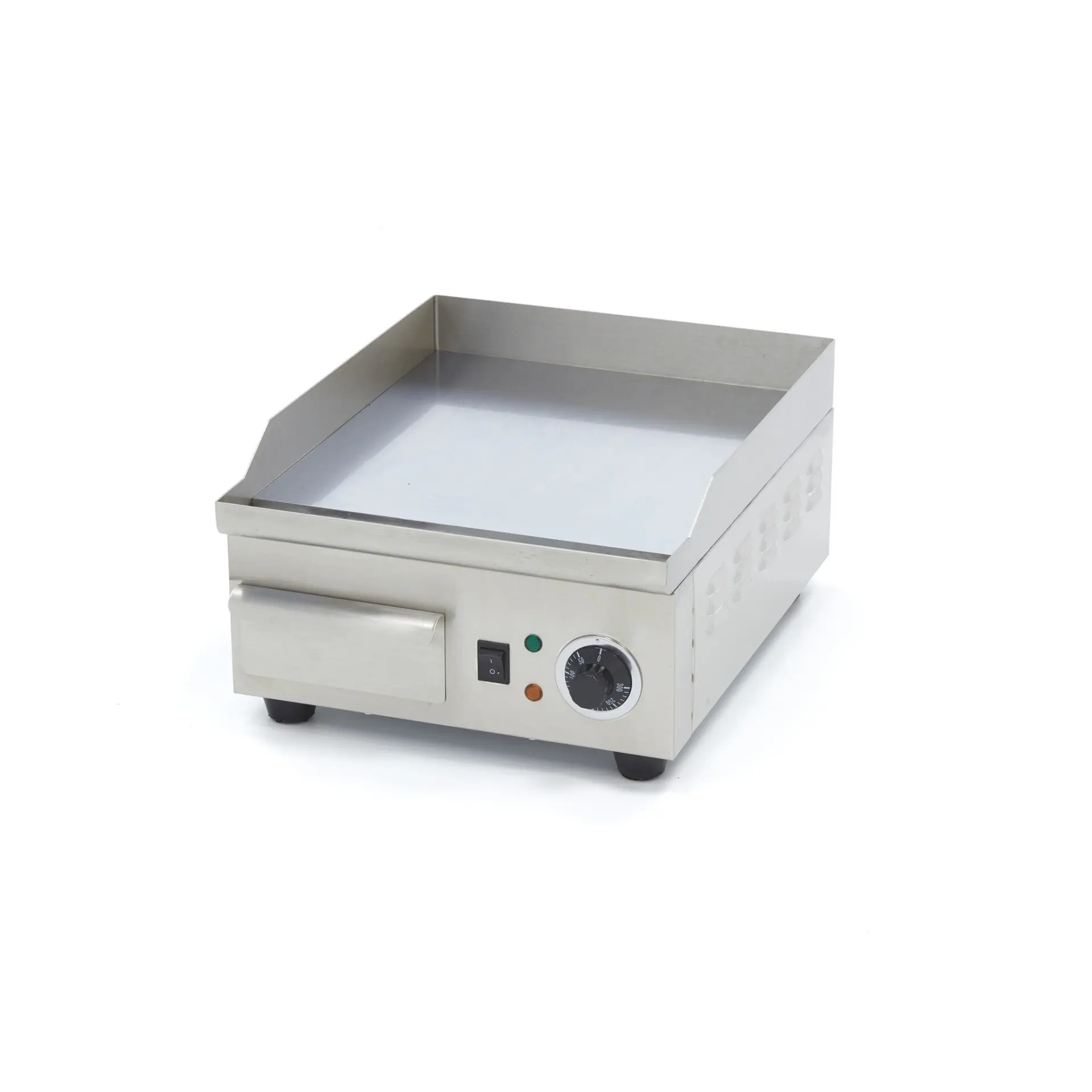 Elektro Grillplatte 36 cm Chrom 230 Volt – 2 kW inkl. Tropfschale – Bild 2