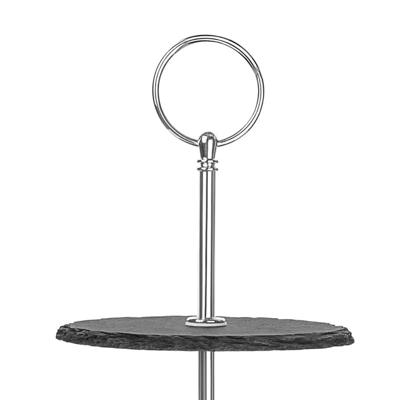 Schiefer Etagere 3 Etagen – Ideal für warme und kalte Speisen – Bild 2