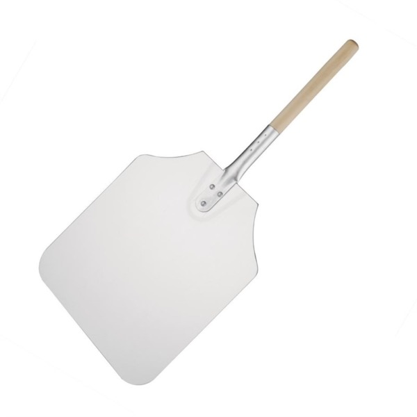 Pizzaschaufel aus Aluminium mit Holzgriff 30x35cm – Bild 2