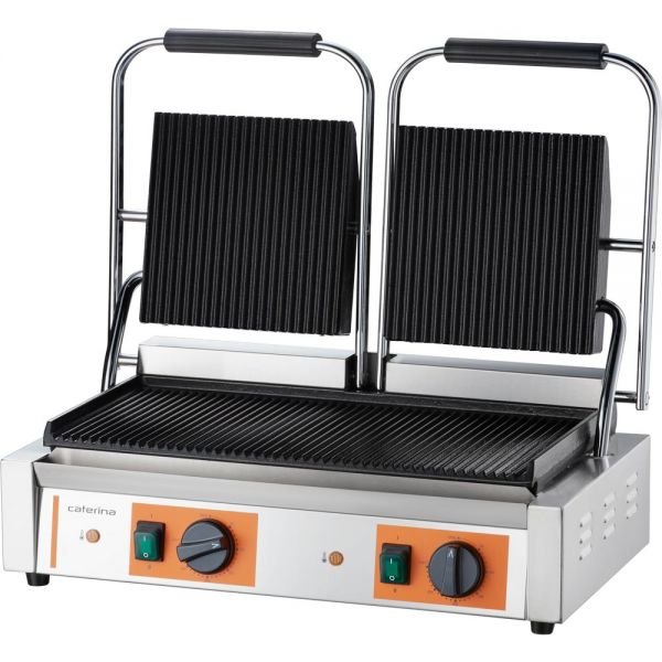 Doppel-Kontaktgrill CATERINA, 570x360mm - 230volt - 3,6 kW