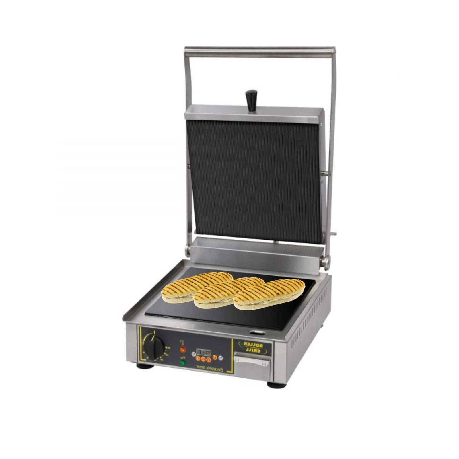 ROLLER GRILL Keramik-Kontaktgrill, 390x600mm 230volt - 3 kW