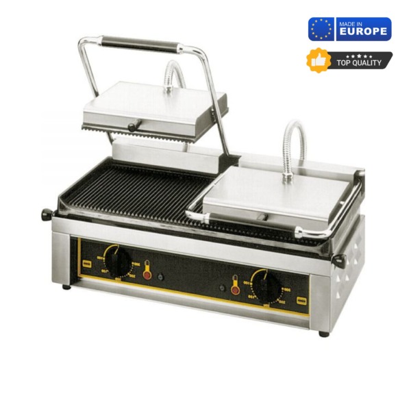 Premium-ROLLER GRILL  doppelt,  600 x 385mm 400volt- 4 kW