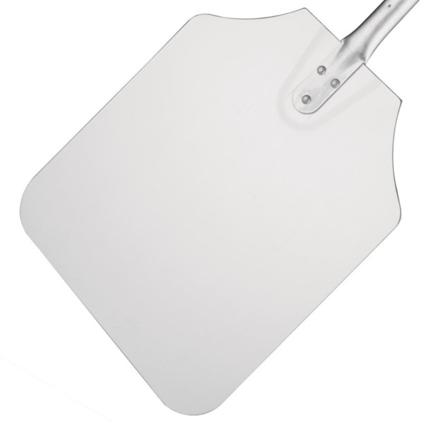 Pizzaschaufel aus Aluminium mit Holzgriff 30x35cm – Bild 4