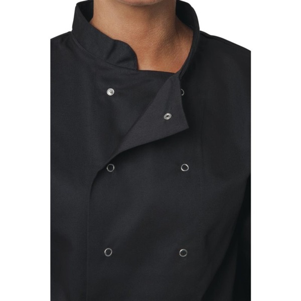 Whites Vegas Chef Kochjacke Lange Ärmel schwarz Unisex – Bild 5