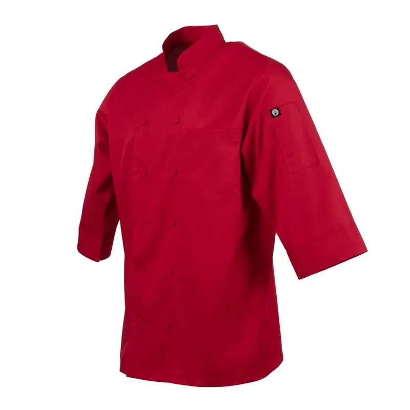 Chef Works Unisex Kochjacke Rot – Bild 4