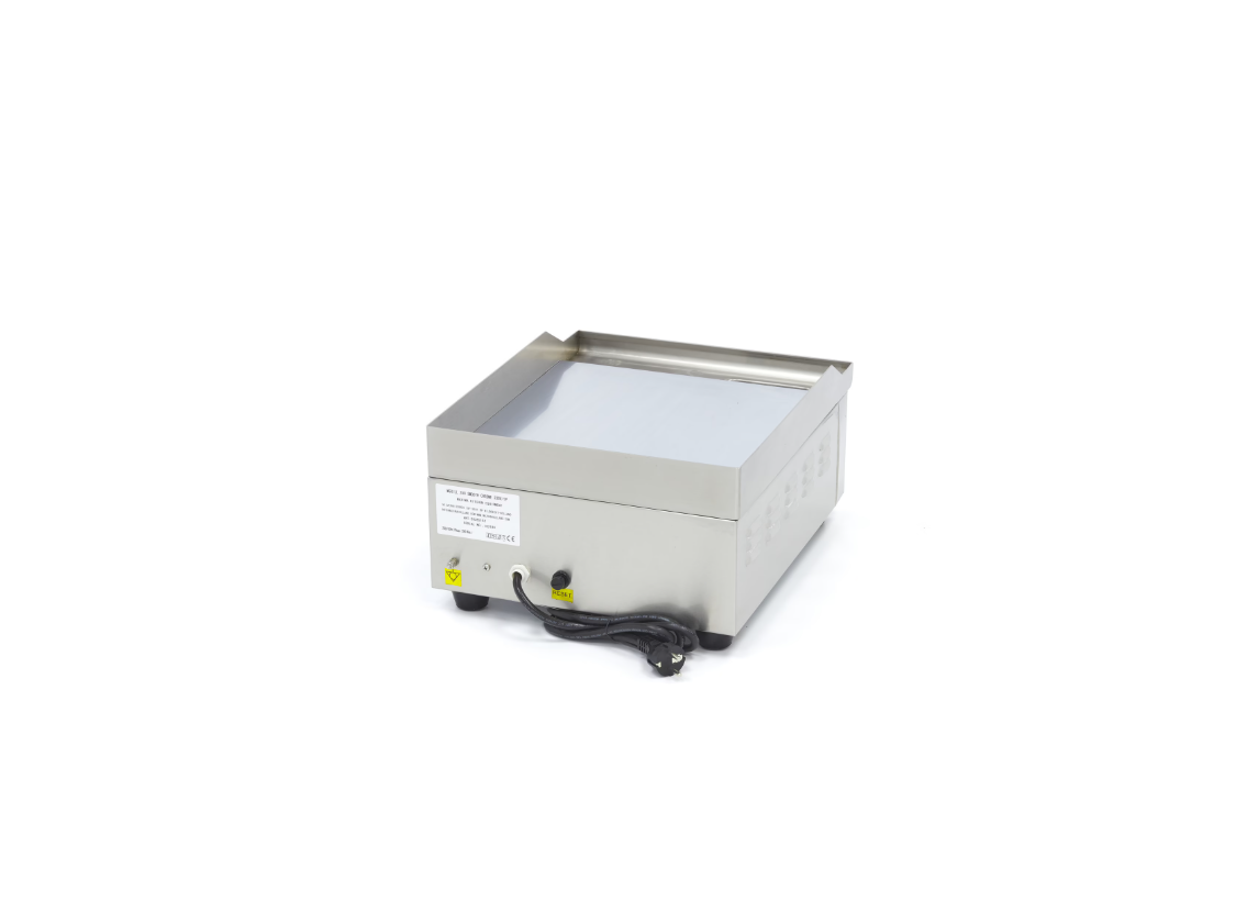 Elektro Grillplatte 36 cm Chrom 230 Volt – 2 kW inkl. Tropfschale – Bild 7
