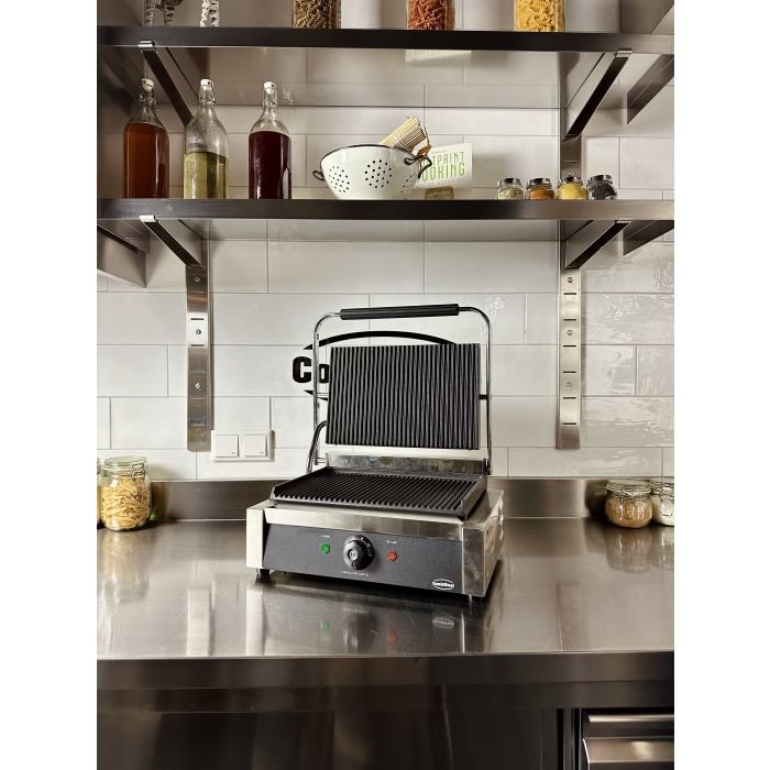 Kontaktgrill 440 x 410 mm - 230volt - 2,2 kW (Gerillt) – Bild 7