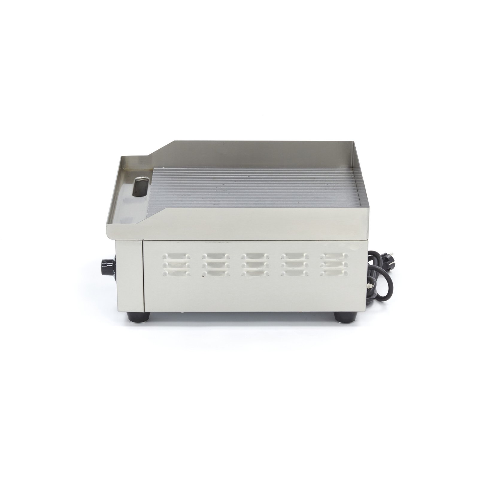 Elektro Grillplatte 36 cm Gerillt 230 Volt - 2 kW inkl. Tropfschale – Bild 5