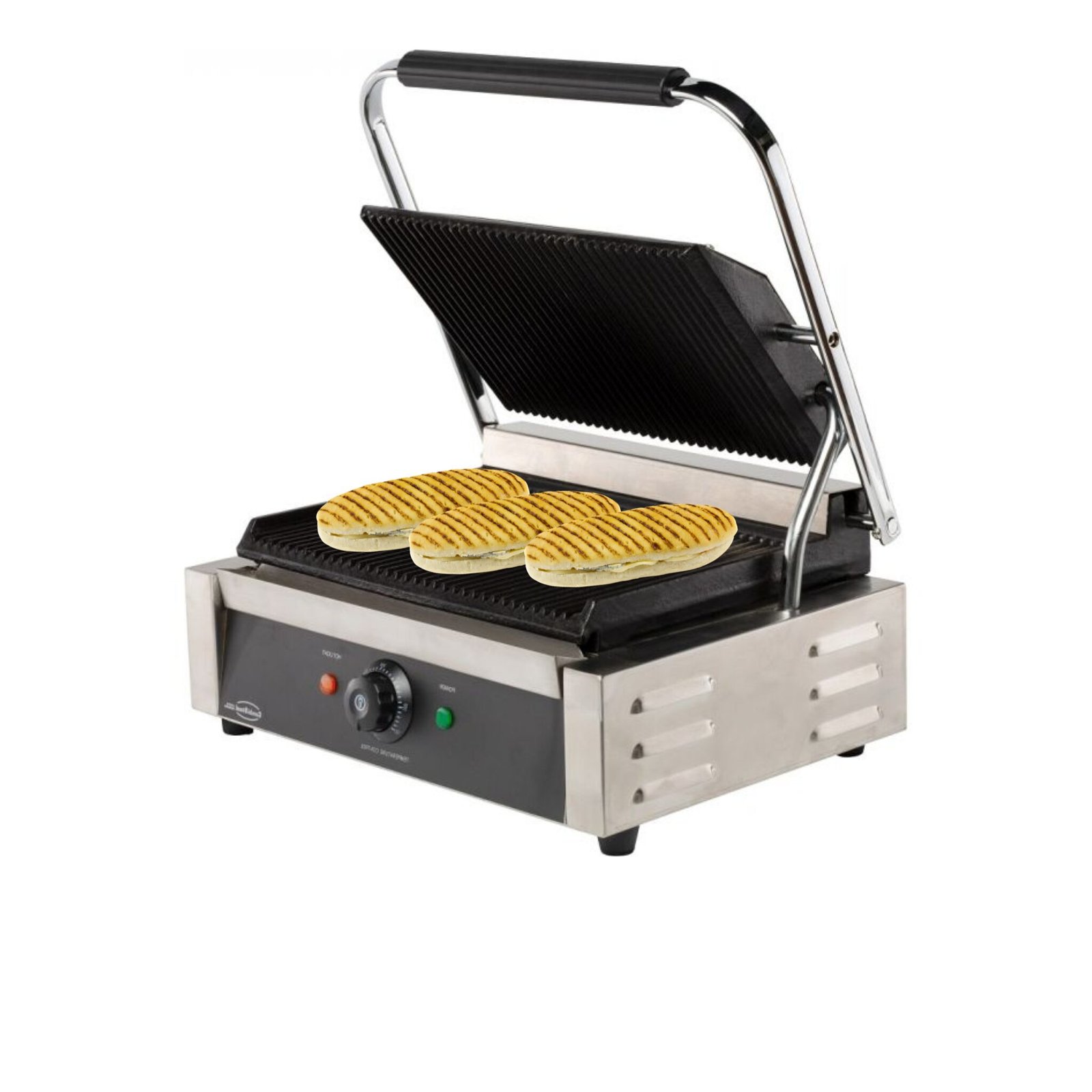 Kontaktgrill 440 x 410 mm - 230volt - 2,2 kW (Gerillt) – Bild 3