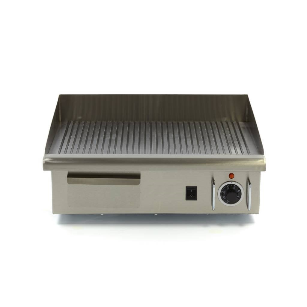 Elektro Grillplatte – Gerillt – 55 cm – inkl. Tropfschale 230 V – 3 kW – Bild 2