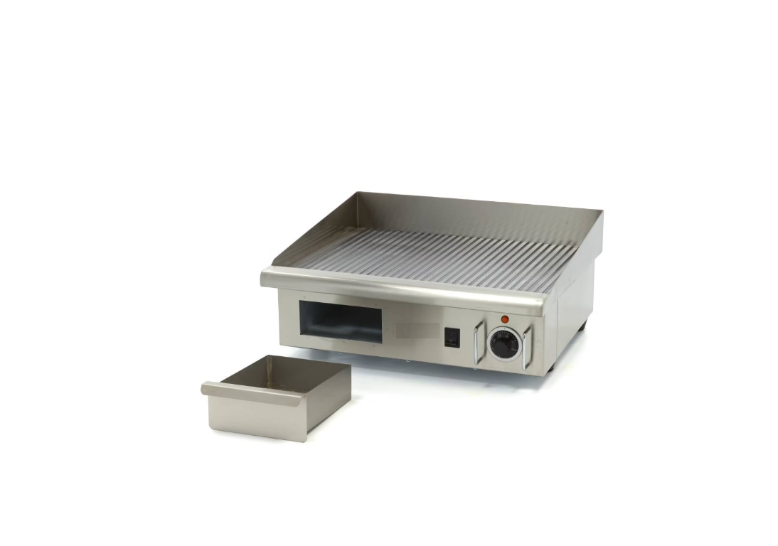 Elektro Grillplatte – Gerillt – 55 cm – inkl. Tropfschale 230 V – 3 kW – Bild 4