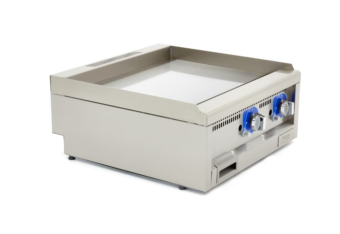 Gas Grillplatte – 60 x 60 cm- 5 kW – Doppeleinheit – Glatt – Bild 7