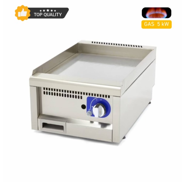 Gas Grillplatte – 40 x 60 cm- 3 kW – Doppeleinheit – Glatt
