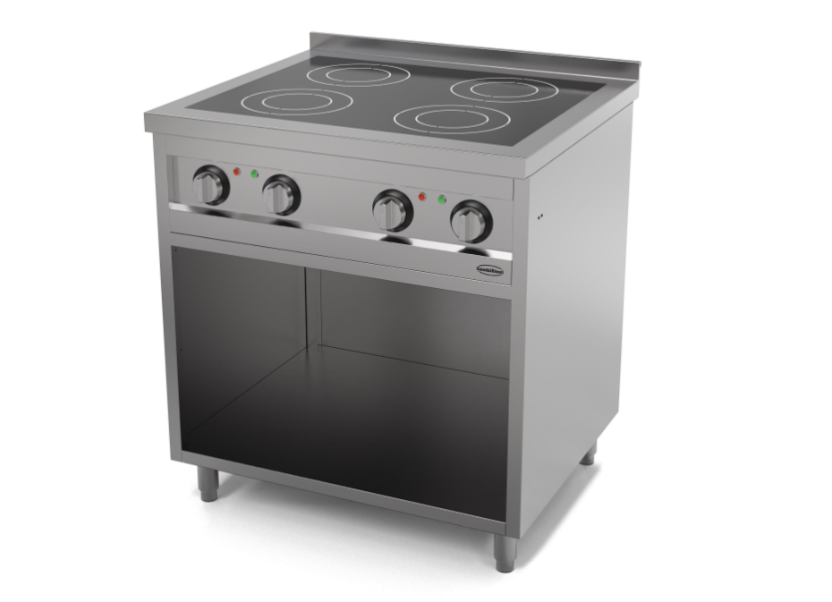 Induktionsherd - 14 kW - 4 Kochfelder - 80 x 70 cm – Bild 2