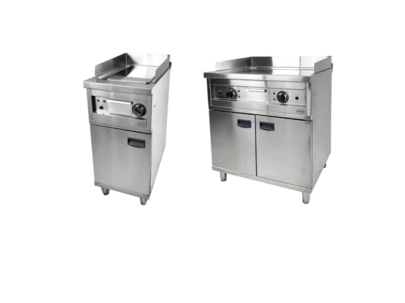 Premium Elektro Grillplatte Chrom 40x70 cm - 400 Volt – 2.7 kW – Glatt – Bild 5