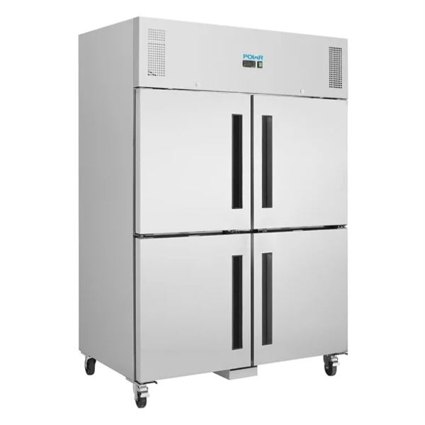 Edelstahl Kühlschrank  mit geteilten 4 Türen 1200 Liter – Bild 5