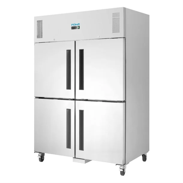 Edelstahl Kühlschrank  mit geteilten 4 Türen 1200 Liter – Bild 7