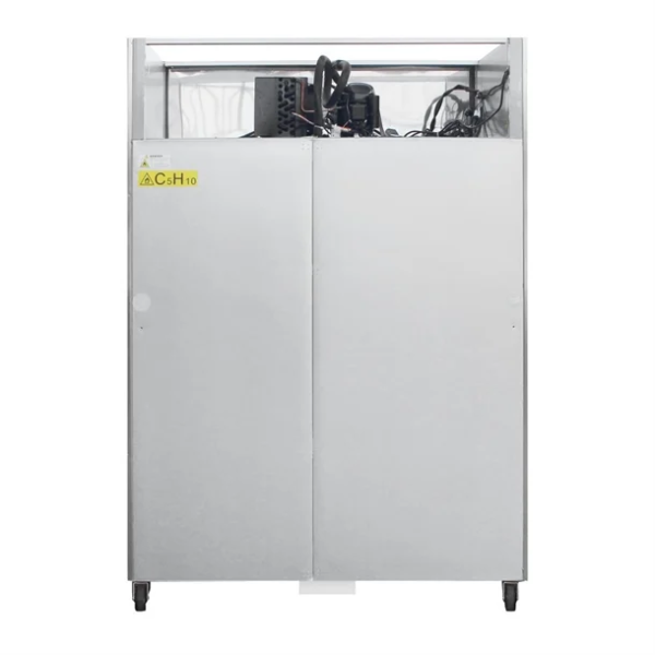 Edelstahl Kühlschrank  mit geteilten 4 Türen 1200 Liter – Bild 4
