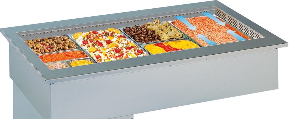 Premium Kühlwanne Umluftkühlung Serie Elegance GN 5/1 Einbauwanne 1780 x 700 mm – Bild 5