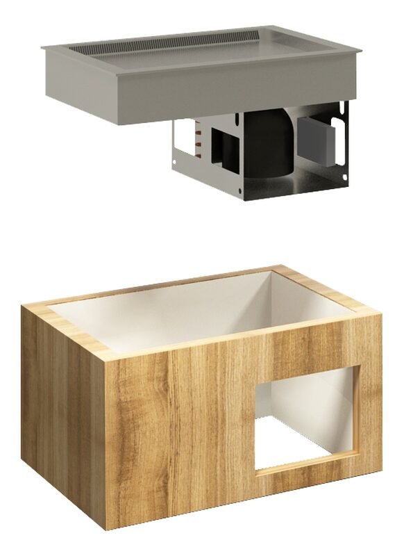 Premium Kühlwanne Umluftkühlung Serie Elegance GN 5/1 Einbauwanne 1780 x 700 mm – Bild 8