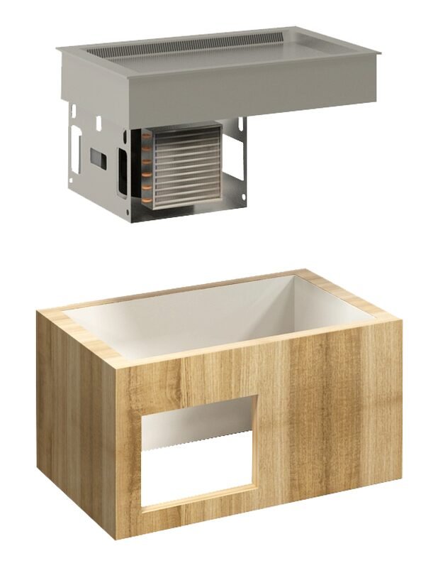 Premium Kühlwanne Umluftkühlung Serie Elegance GN 5/1 Einbauwanne 1780 x 700 mm – Bild 7